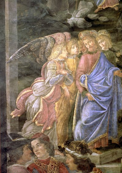 La purificazione del lebbroso e la tentazione di Cristo, dalla Cappella Sistina, 1481 (dettaglio) da Sandro Botticelli